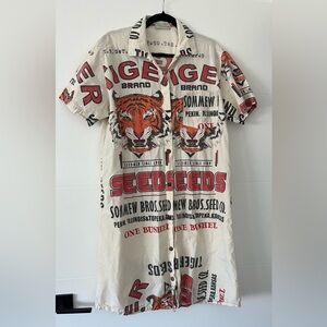 Tiger brand graphic dress